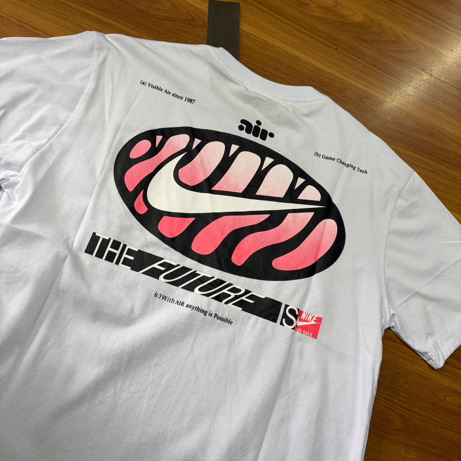 Camiseta Grife Nike Air Max The Future Is Branca