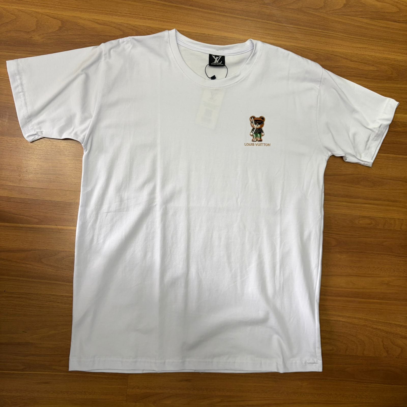 Camiseta Grife Louis Vuitton LV Mini Bear Branca
