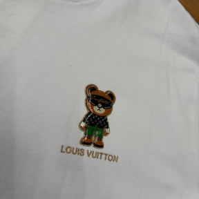 Camiseta Grife Louis Vuitton LV Mini Bear Branca