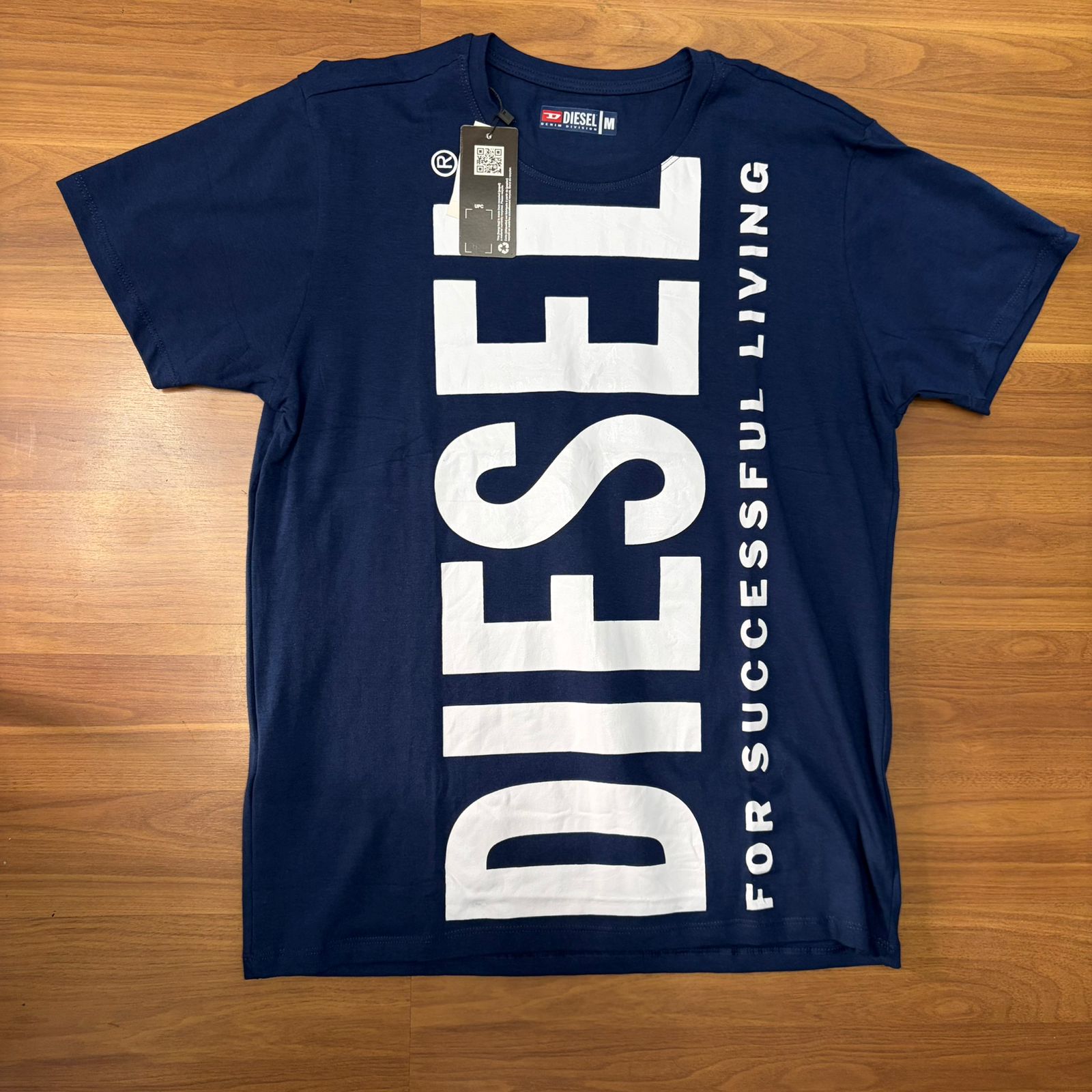 Camiseta Grife Diesel For Successful Living Azul Marinho