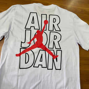 Camiseta Grife Air Jordan New Edition Branca Estampa Atrás