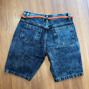 Bermuda Jeans Jogador C/ cordão Laranja Silnar
