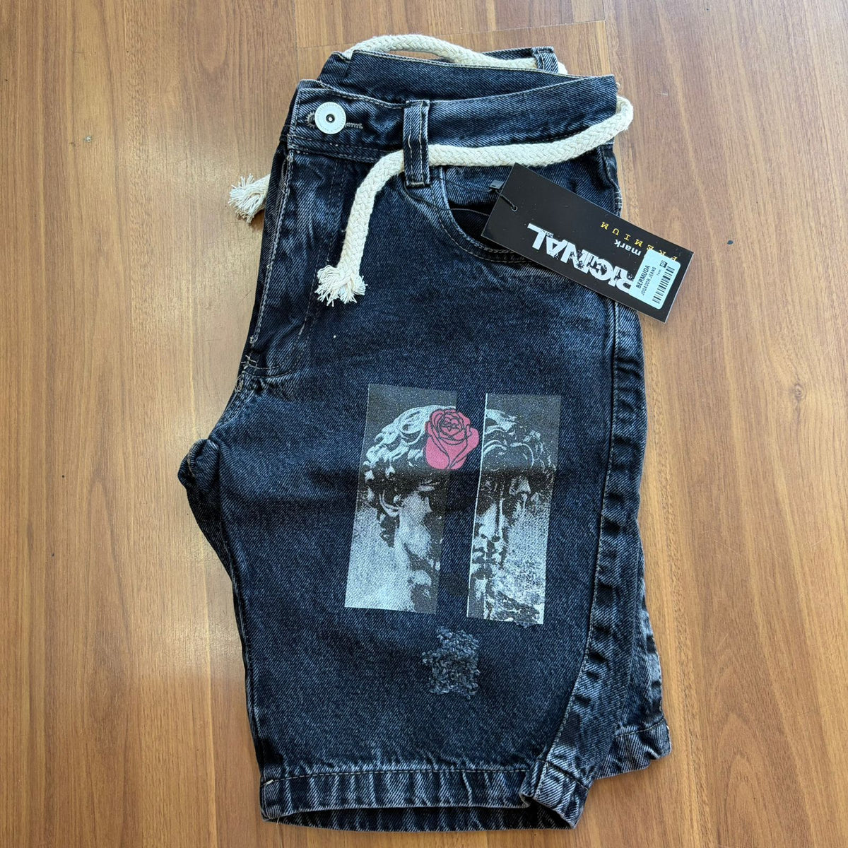 Bermuda Jeans Jogador “Never Forget” Silnar
