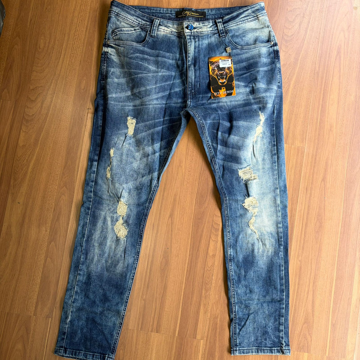 Calça Jogador Rasgada Plus Size City Denim