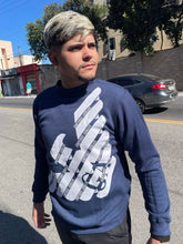 Blusa Moletom Empório Armani Águia Lateral Azul