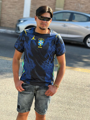 Camiseta Seleção Brasileira 2026 Preta e Azul